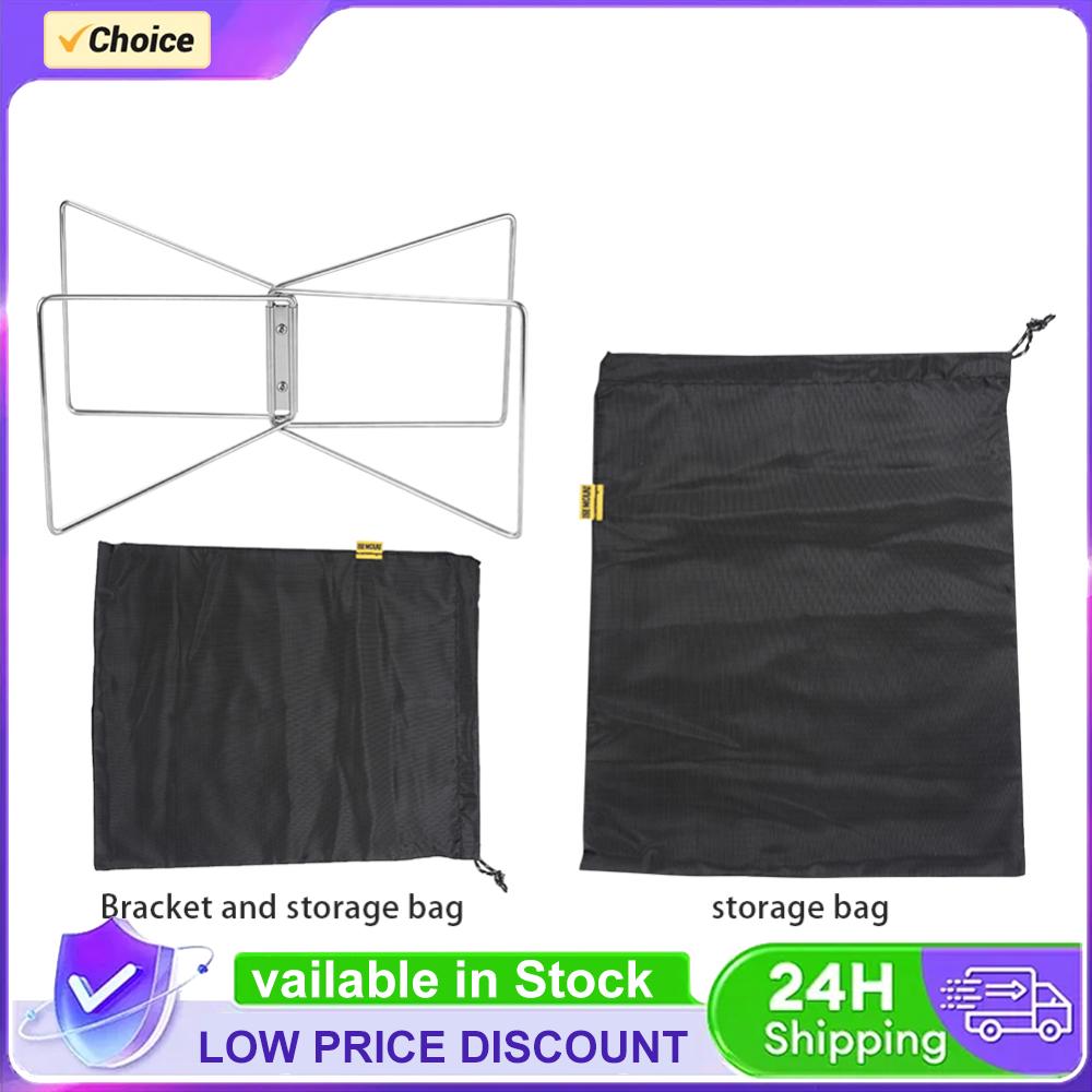Outdoor Camping Folding Storage Box - Aluminum Alloy Box Stand with Storage