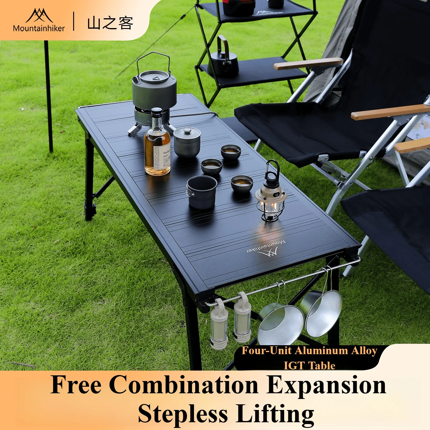 Outdoor Camping Kitchen Table - Mountainhiker Camping Folding Lift Removable Multi