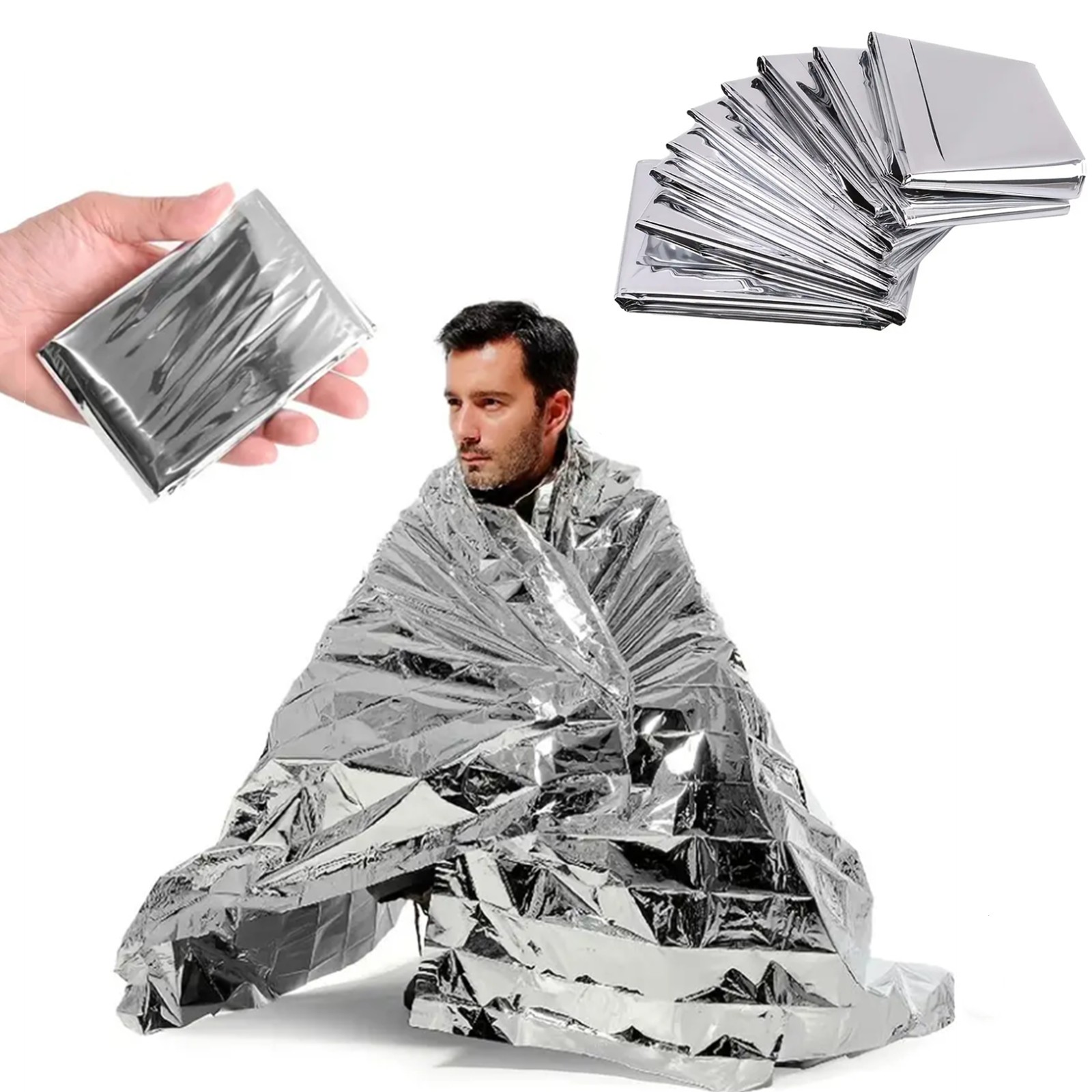 Emergency Mylar Blanket - Emergency Mylar Thermal Blankets - Waterproof,