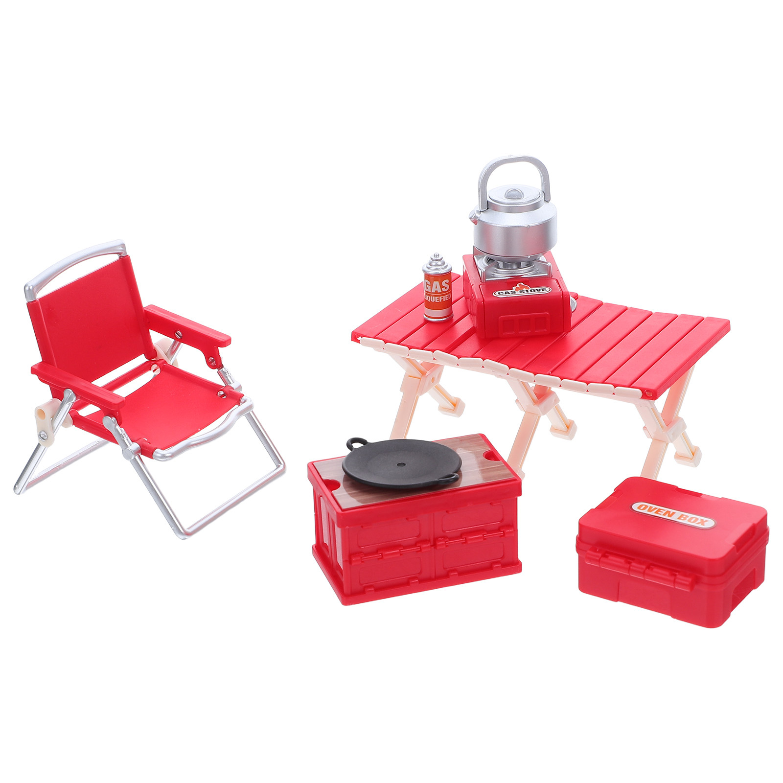 Outdoor Camping Kids Activities - 1Set Miniature Camping Furniture Folding Chairs