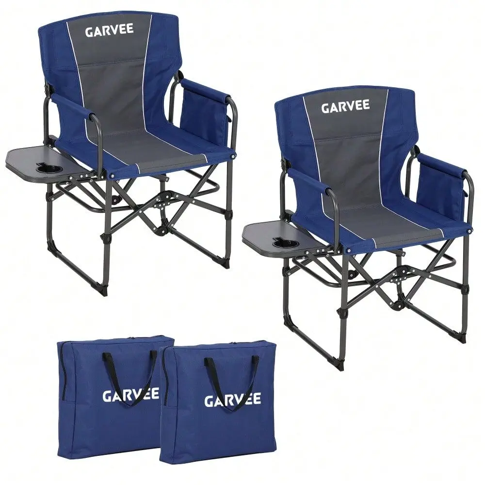 Outdoor Oversized Camping Chair - Oversized Camping Directors Chair,Portable Folding Lawn