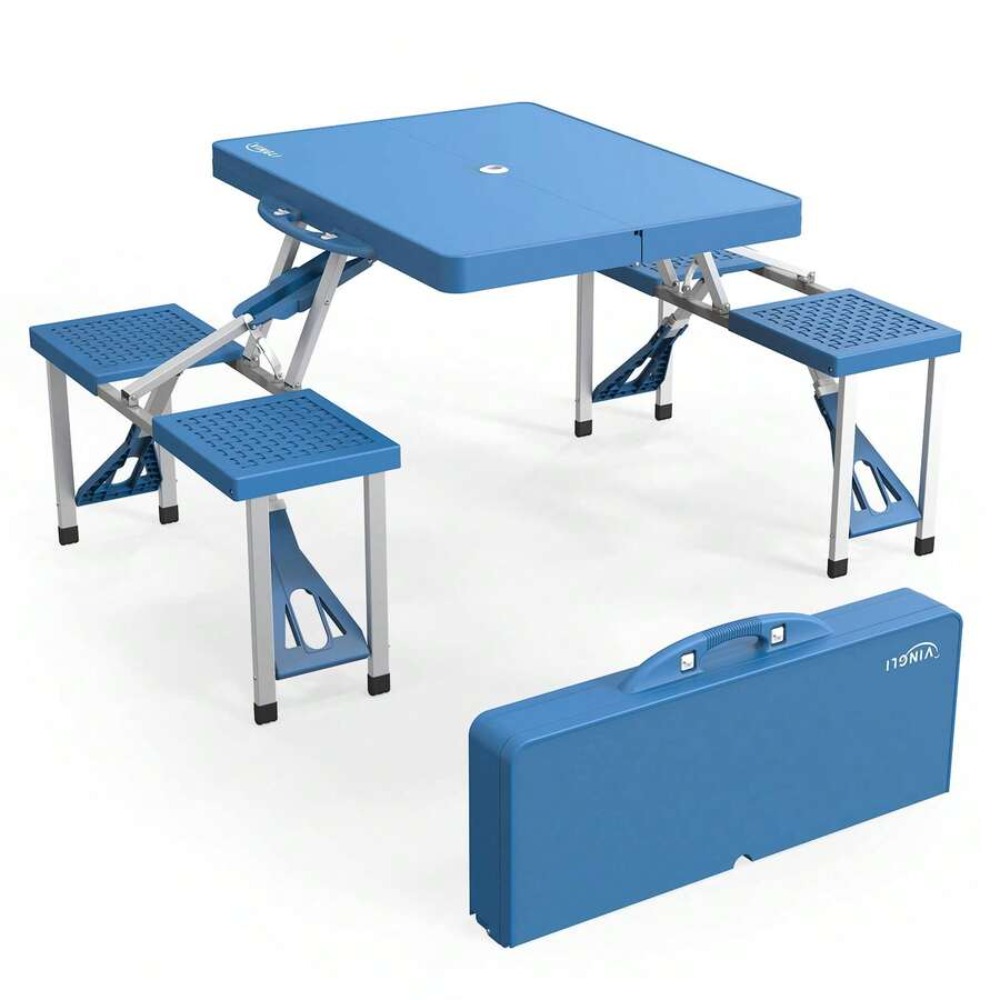 4 Ft Folding Camping Picnic Ta - Camp Table Folding 评论和价格