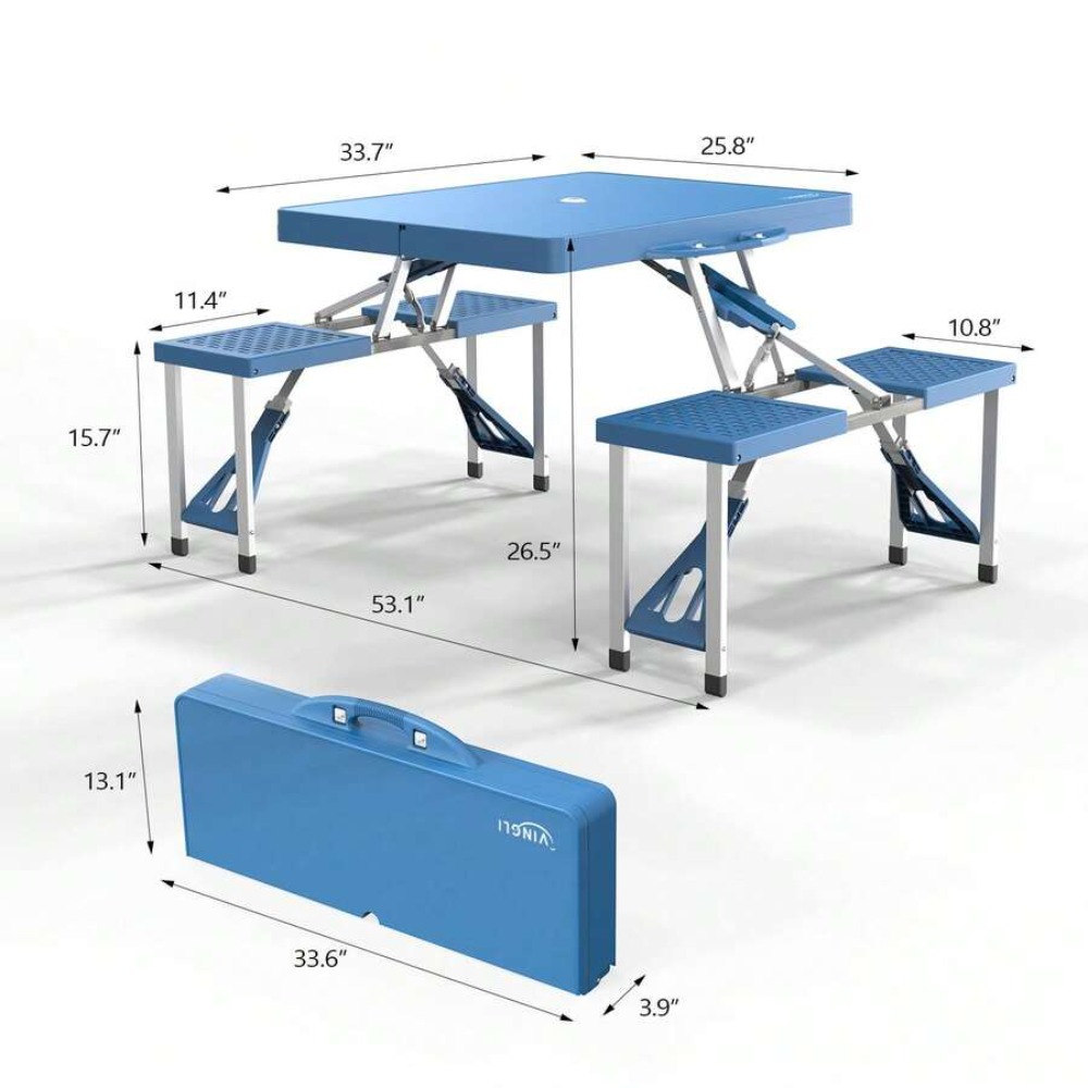 4 Ft Folding Camping Picnic Ta - Camp Table Folding 评论和价格