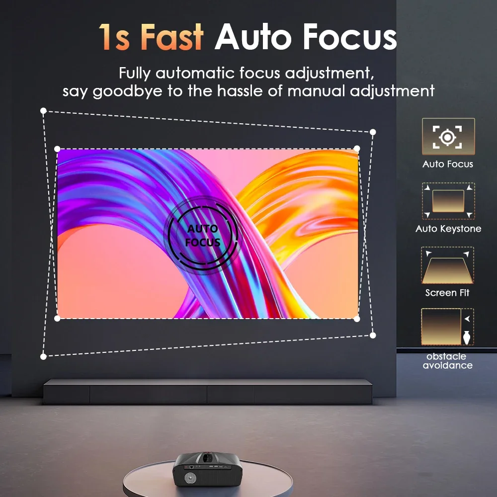 4K 3800 ANSI Projector Android - Outdoor Camping Tv 评论和价格
