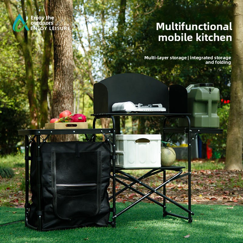 Multifunctional Outdoor Mobile - Outdoor Camping Kitchen Table 评论和价格