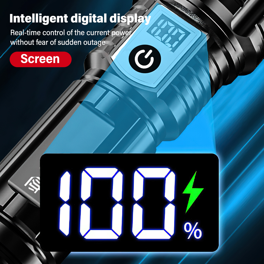 High Power 200000LM LED Flashl - Outdoor Camping Decor 评论和价格