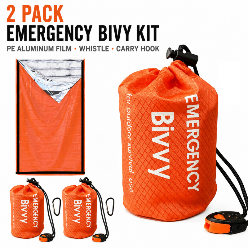 2 Pack Emergency Sleeping Bag, - Outdoor Camping Sleeping Bag 评论和价格