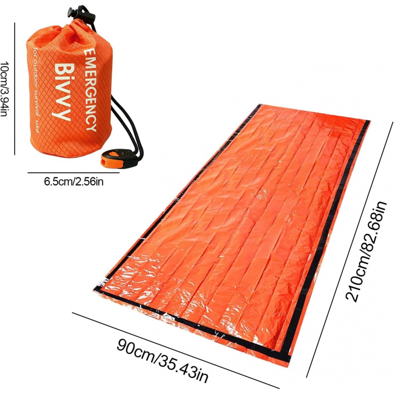 2 Pack Emergency Sleeping Bag, - Outdoor Camping Sleeping Bag 评论和价格