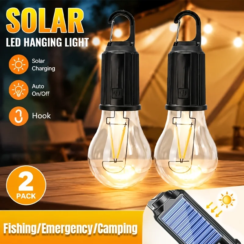 Solar LED Camping Lights Type- - Outdoor Camping House 评论和价格