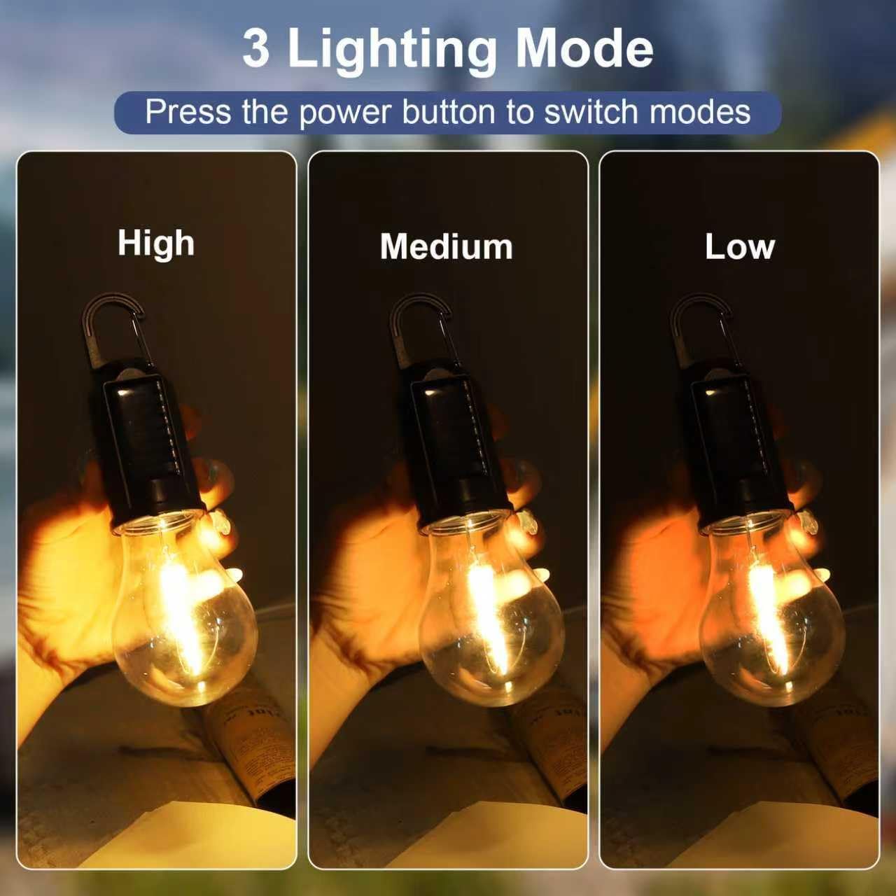 Solar LED Camping Lights Type- - Outdoor Camping House 评论和价格