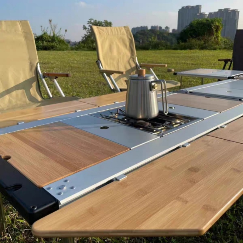 Tryhomy IGT Table Bamboo Exten - Outdoor Camping Kitchen Table 评论和价格