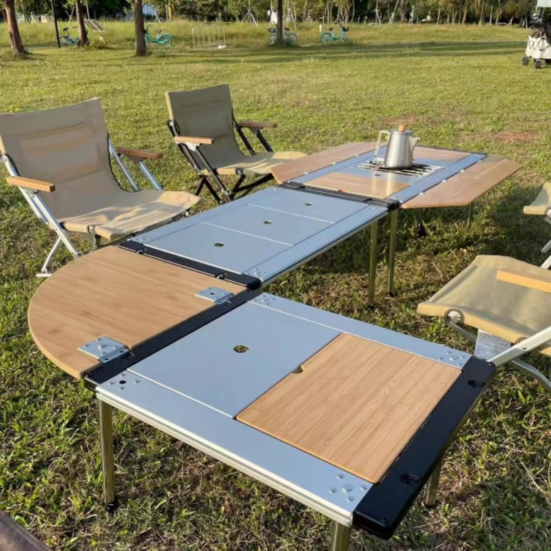 Tryhomy IGT Table Bamboo Exten - Outdoor Camping Kitchen Table 评论和价格