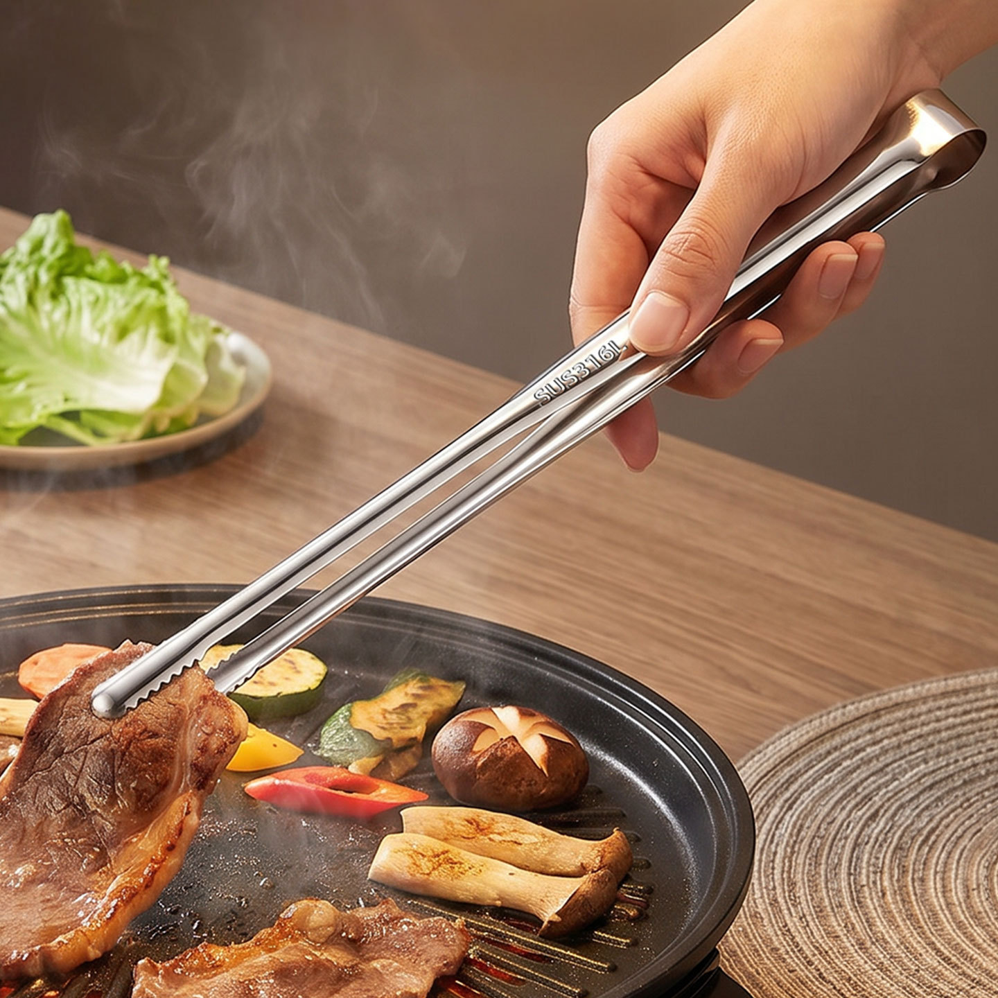 Grill Tongs Meat Culinary Nipp - Outdoor Camping World 评论和价格