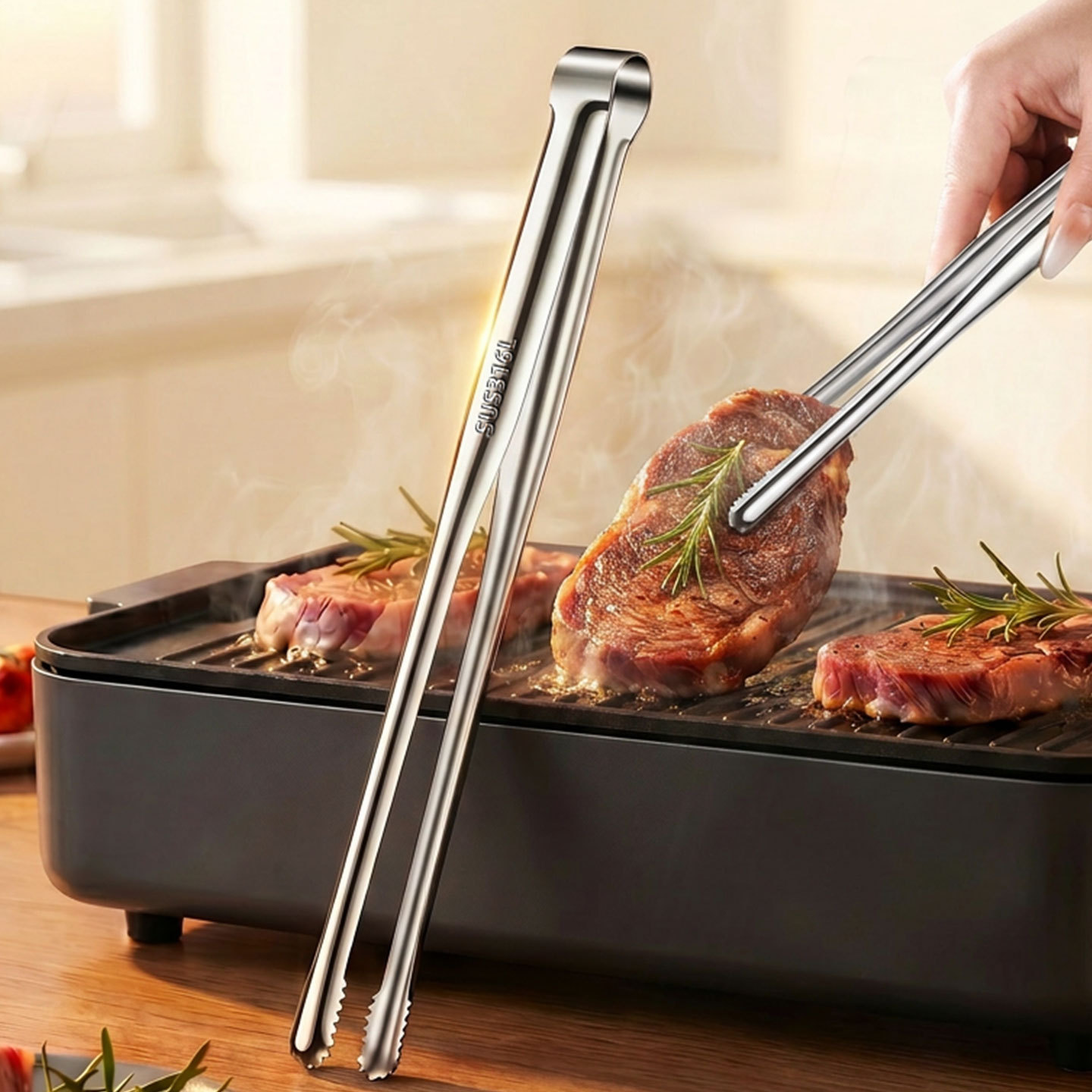 Grill Tongs Meat Culinary Nipp - Outdoor Camping World 评论和价格