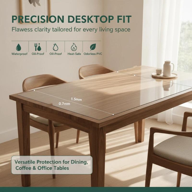 Clear PVC Table Protector Wate - Outdoor Camping Kitchen Table 评论和价格