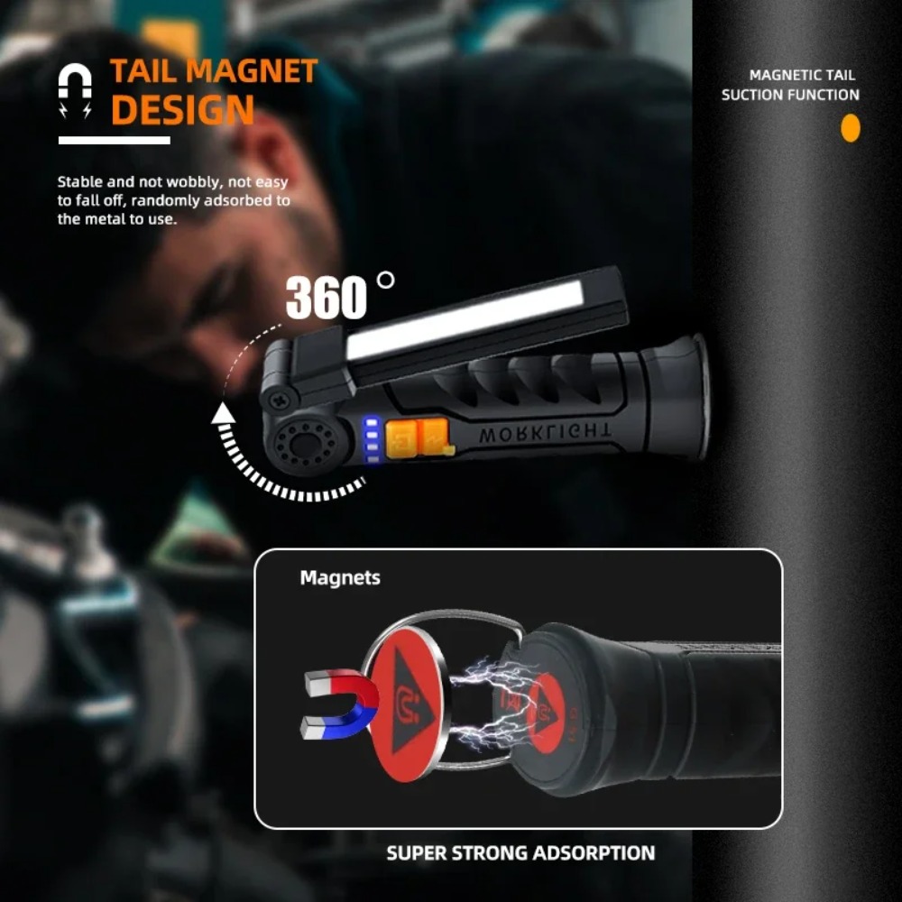 Portable COB LED Flashlight US - Outdoor Camping Decor 评论和价格