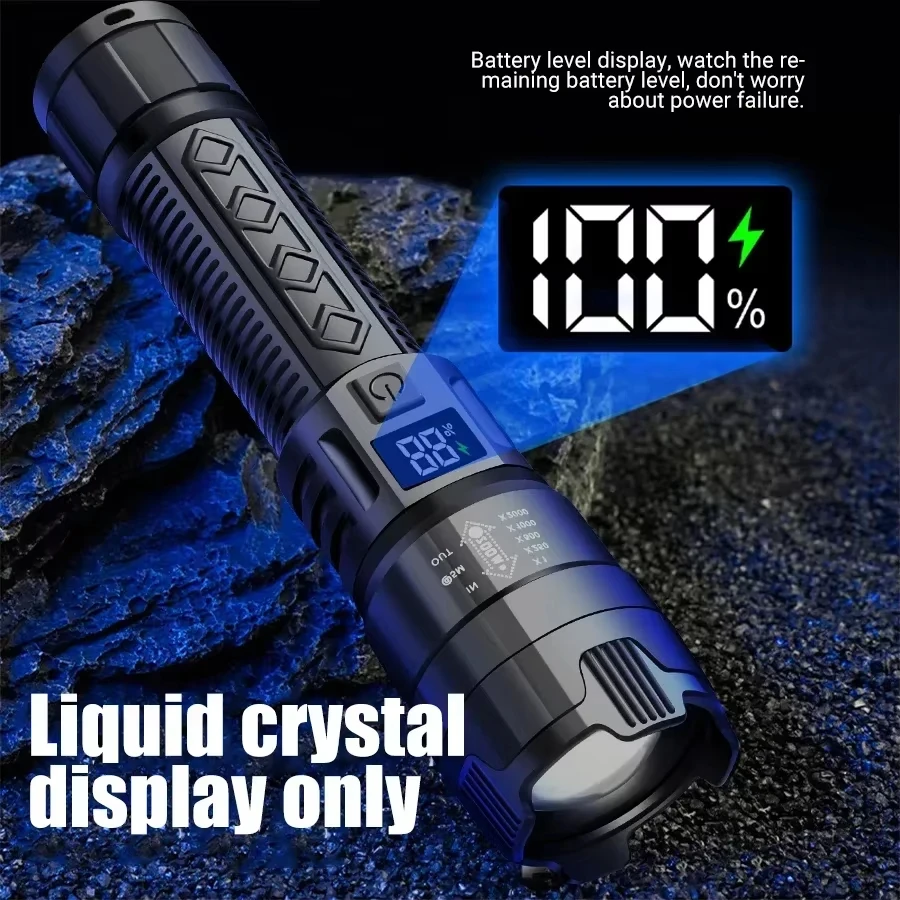Tactical LED Flashlight 2000LM - Outdoor Camping Decor 评论和价格