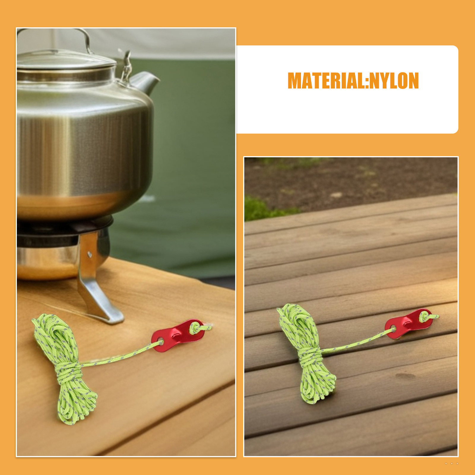 Tent Tie Down Ropes 8Pcs Refle - Outdoor Camping Guy 评论和价格