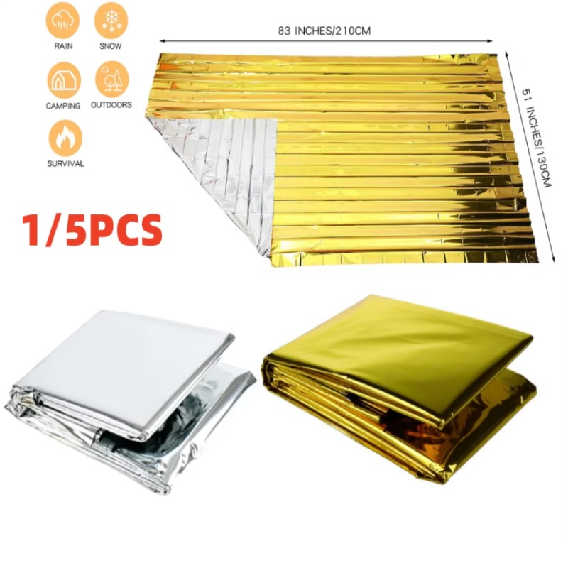 130x210cm Heavy‑Duty Mylar Foi - Emergency Mylar Blanket 评论和价格