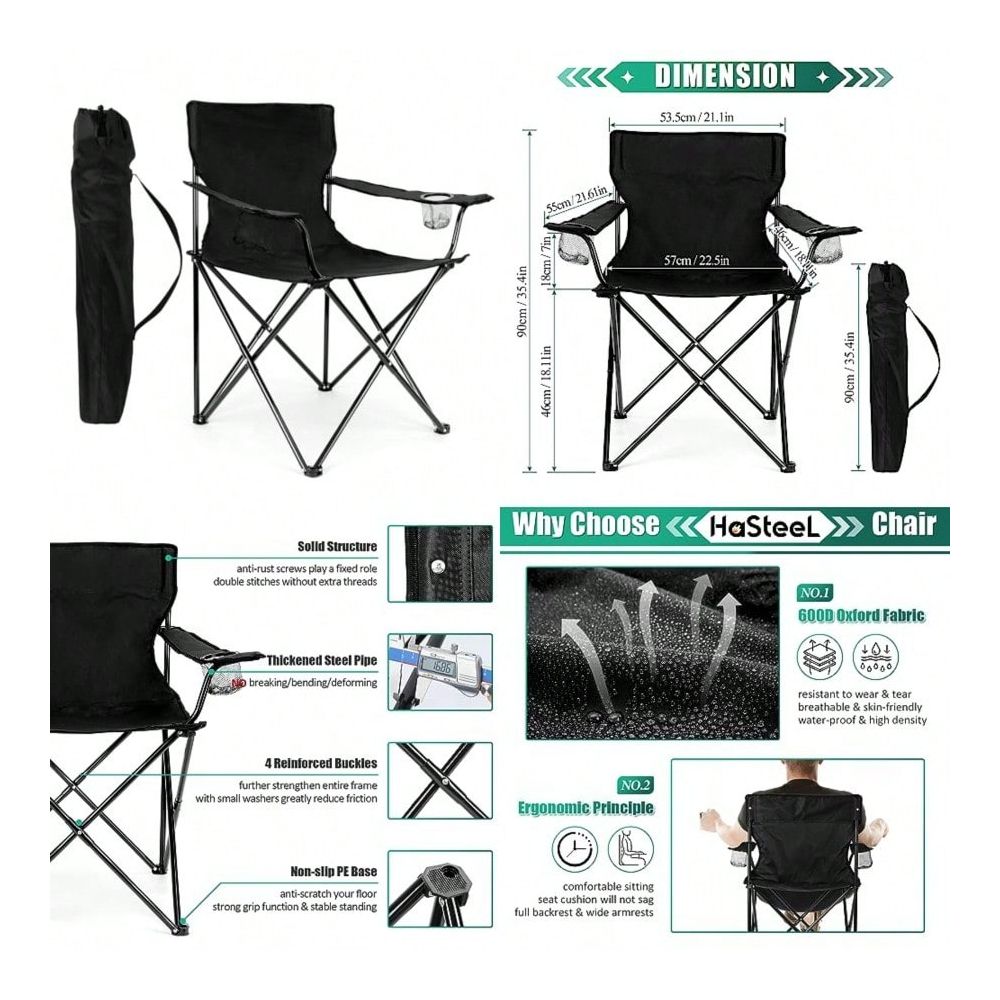 Chair, Oversized Folding Lawn  - Outdoor Oversized Camping Chair 评论和价格