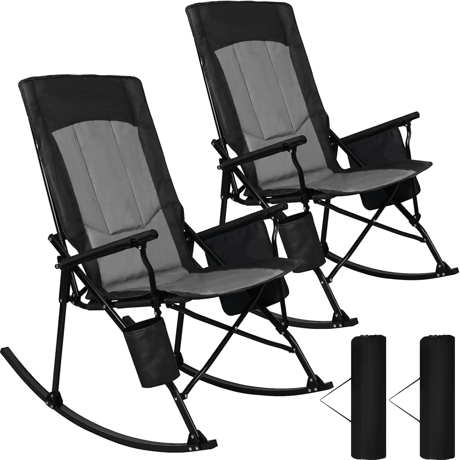 2 Pack High Back Portable Rock - Outdoor Oversized Camping Chair 评论和价格