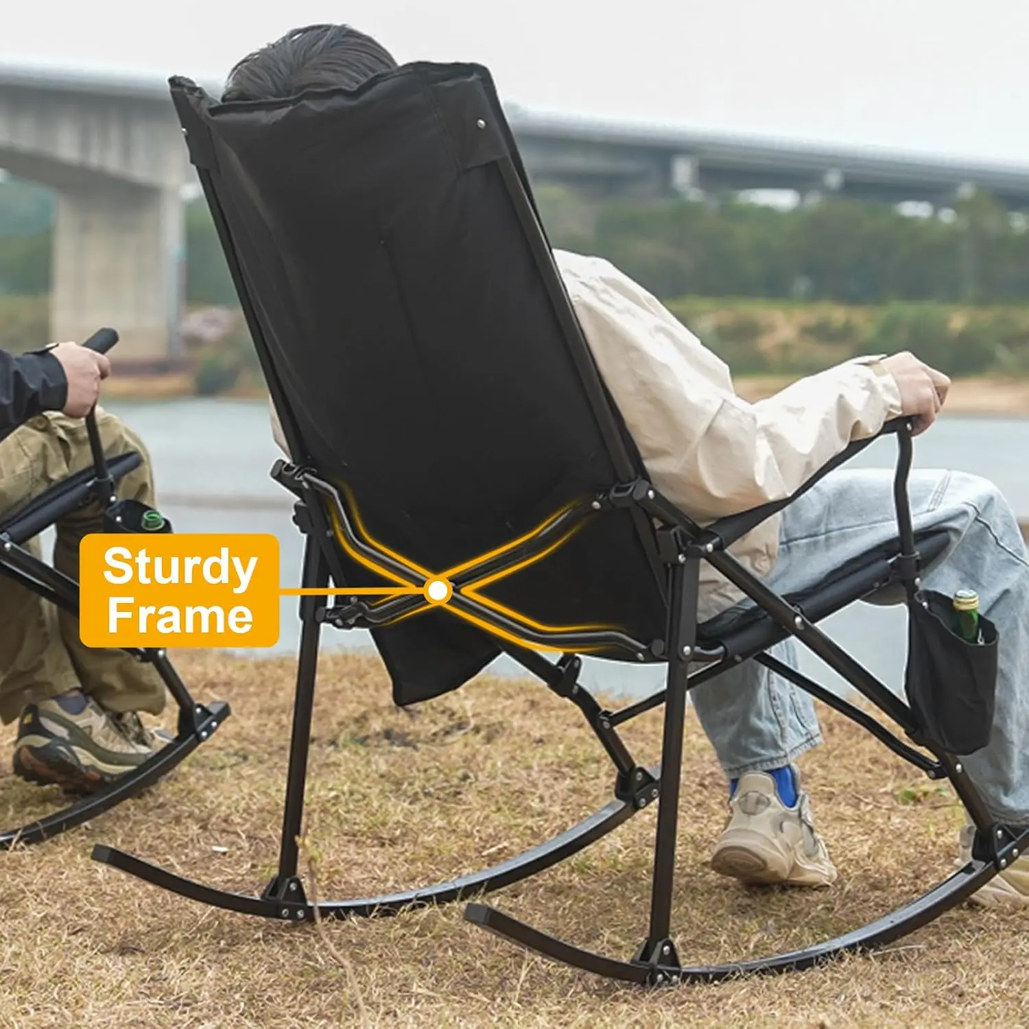 2 Pack High Back Portable Rock - Outdoor Oversized Camping Chair 评论和价格