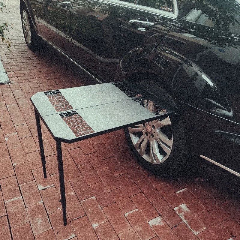 Car Camping Grill Tire Metal F - Camp Table Folding 评论和价格