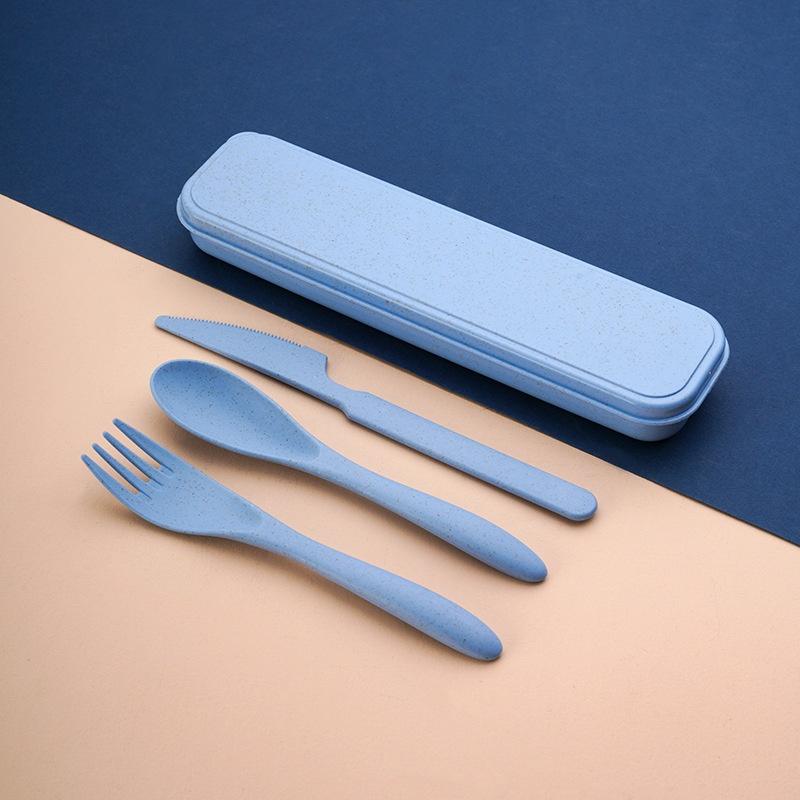(Wheat Straw Reusable Cutlery  - Outdoor Camping Knife 评论和价格