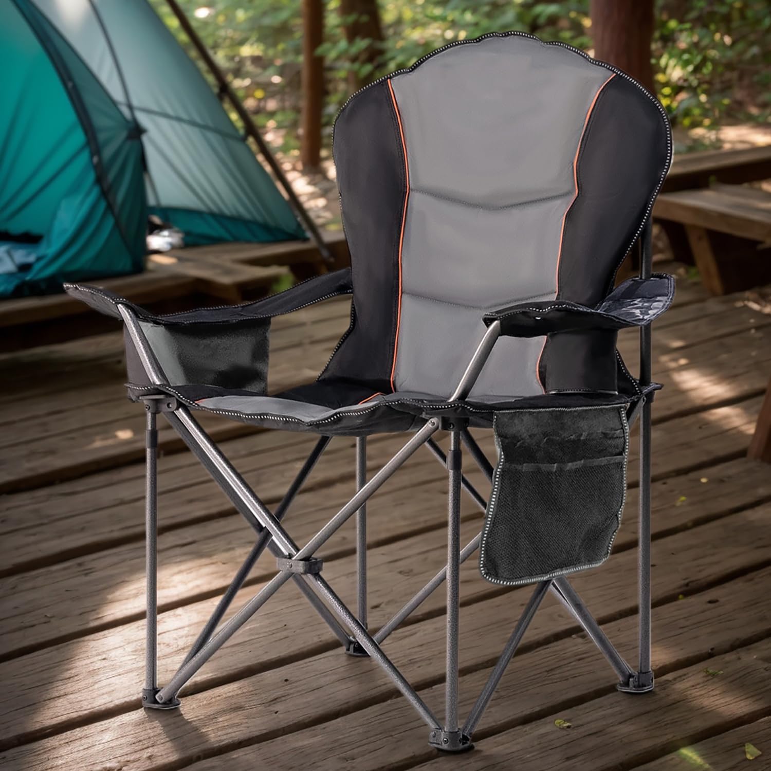 Oversized Folding Camping Chai - Outdoor Oversized Camping Chair 评论和价格