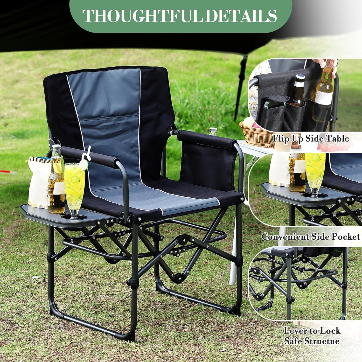 Heavy Duty Oversized Directors - Outdoor Oversized Camping Chair 评论和价格