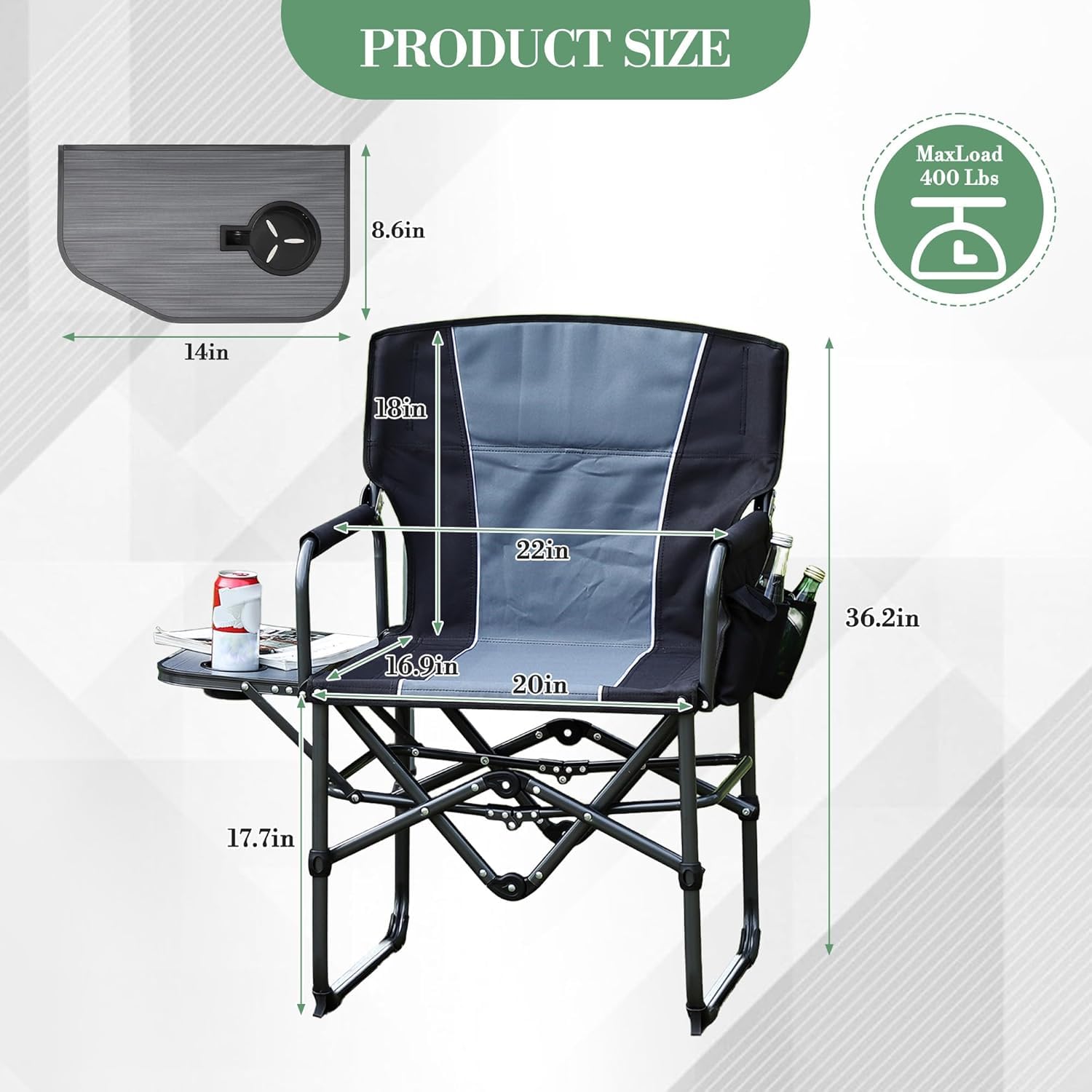 Heavy Duty Oversized Directors - Outdoor Oversized Camping Chair 评论和价格