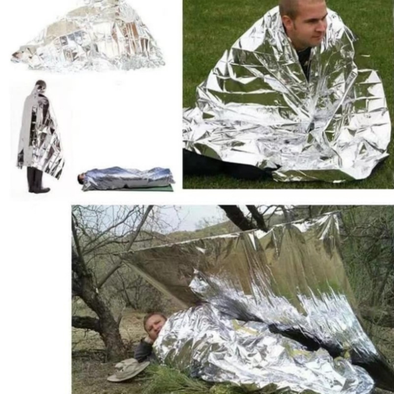 4Pcs Survival Mylar Thermal Sp - Outdoor Camping Heated Blanket 评论和价格
