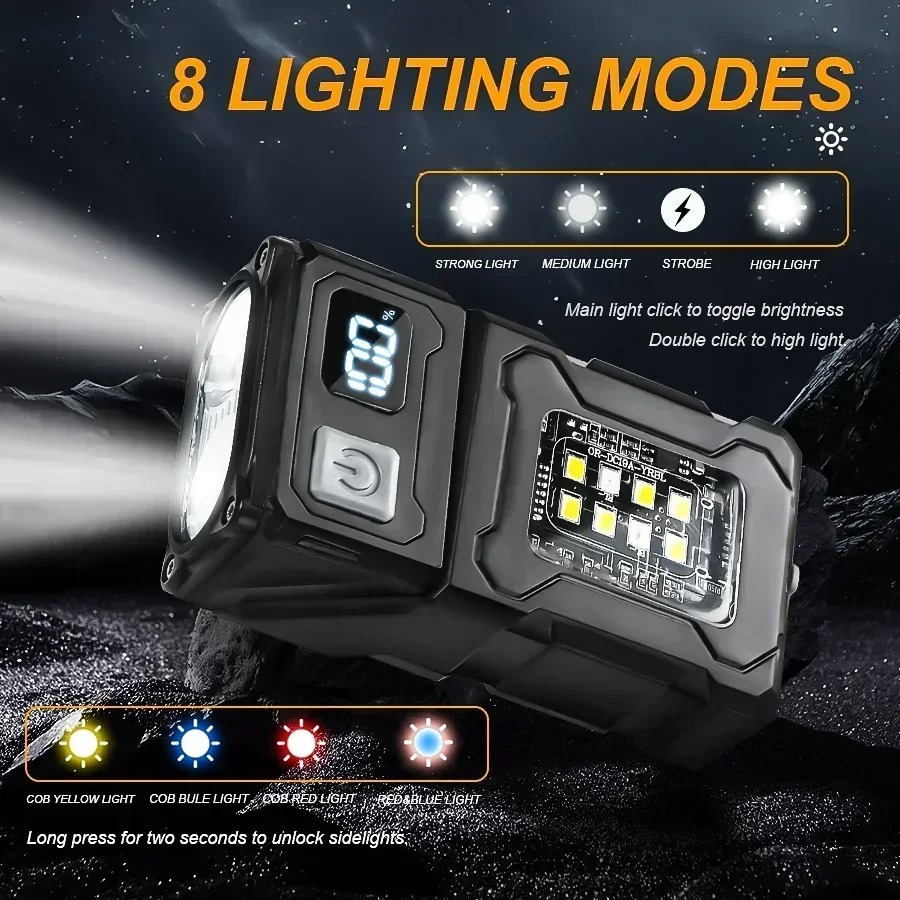 Mini USB Recharge LED Flashlig - Outdoor Camping Decor 评论和价格