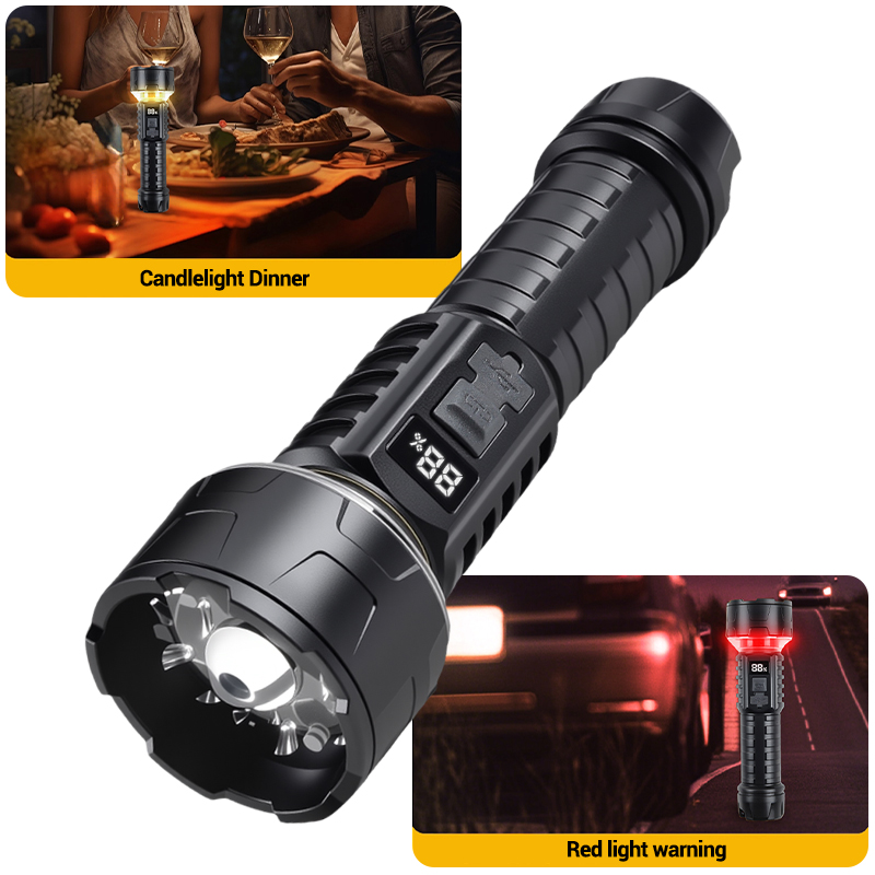 COB LED Flashlight Rechargeabl - Outdoor Camping Decor 评论和价格