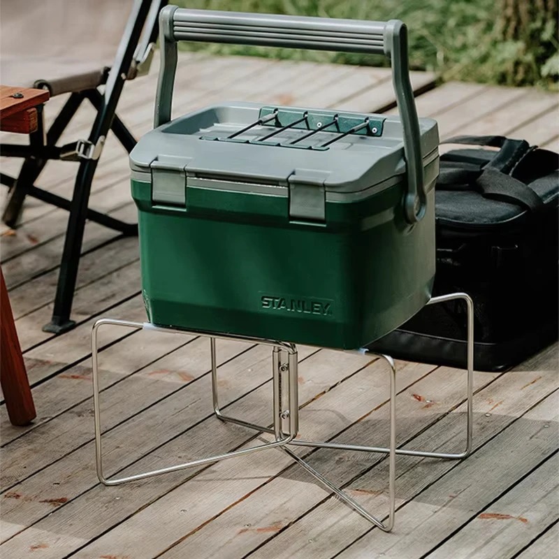 Cooler Box Stand Ice Box Holde - Outdoor Camping Folding Storage Box 评论和价格