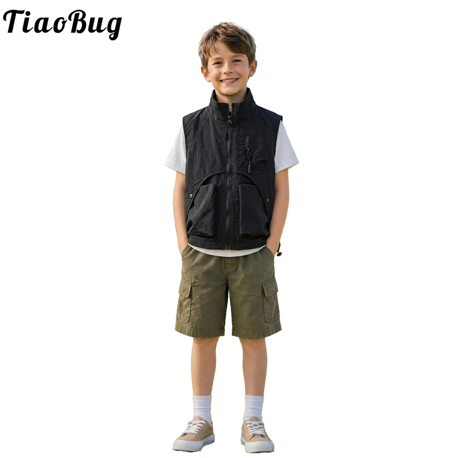 Kids Boys Fashion Zipper Cargo - Outdoor Camping Kids Activities 评论和价格