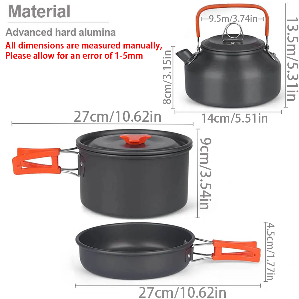 1pcs/1set Camping Cookware Kit - Outdoor Camping Kitchen Table 评论和价格