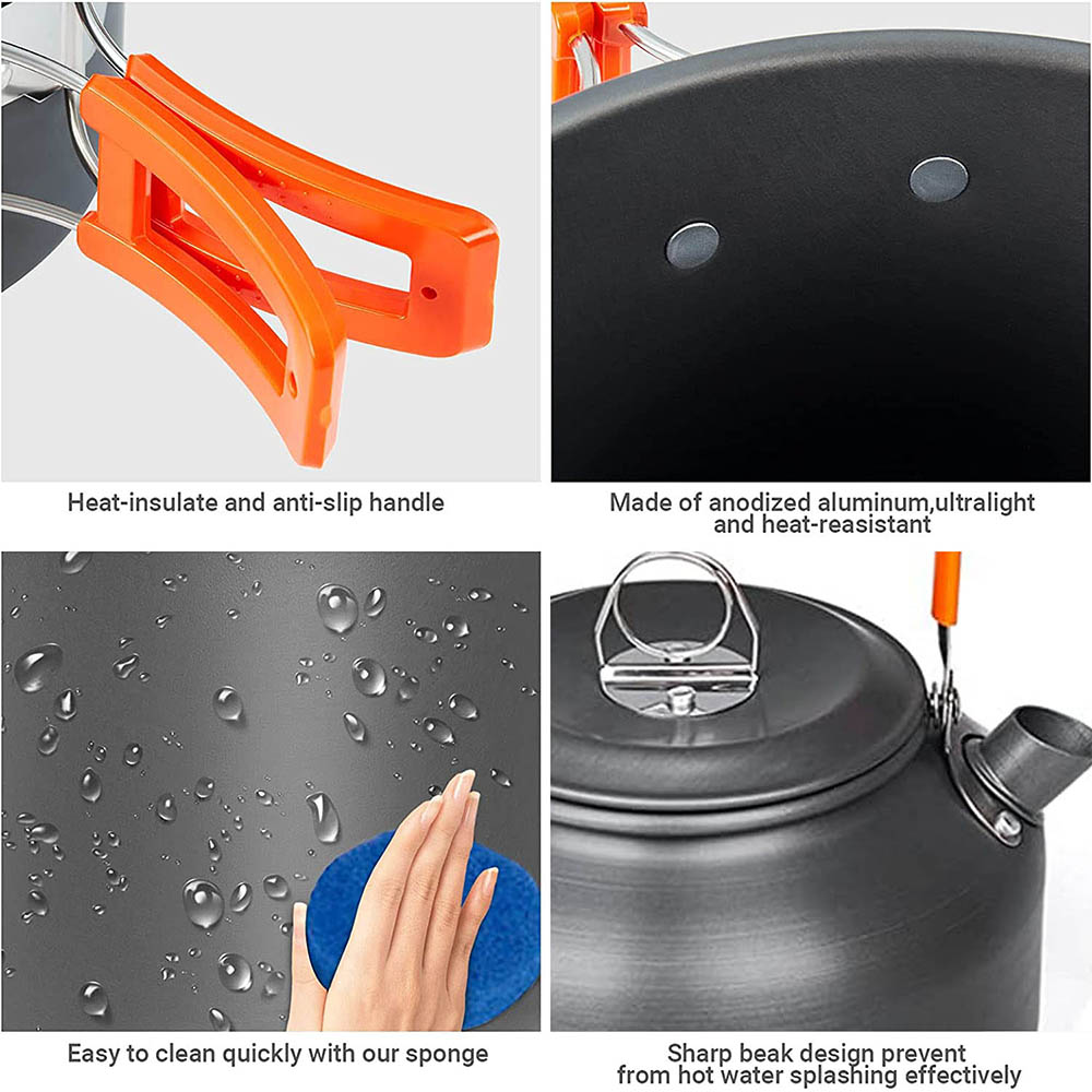 1pcs/1set Camping Cookware Kit - Outdoor Camping Kitchen Table 评论和价格
