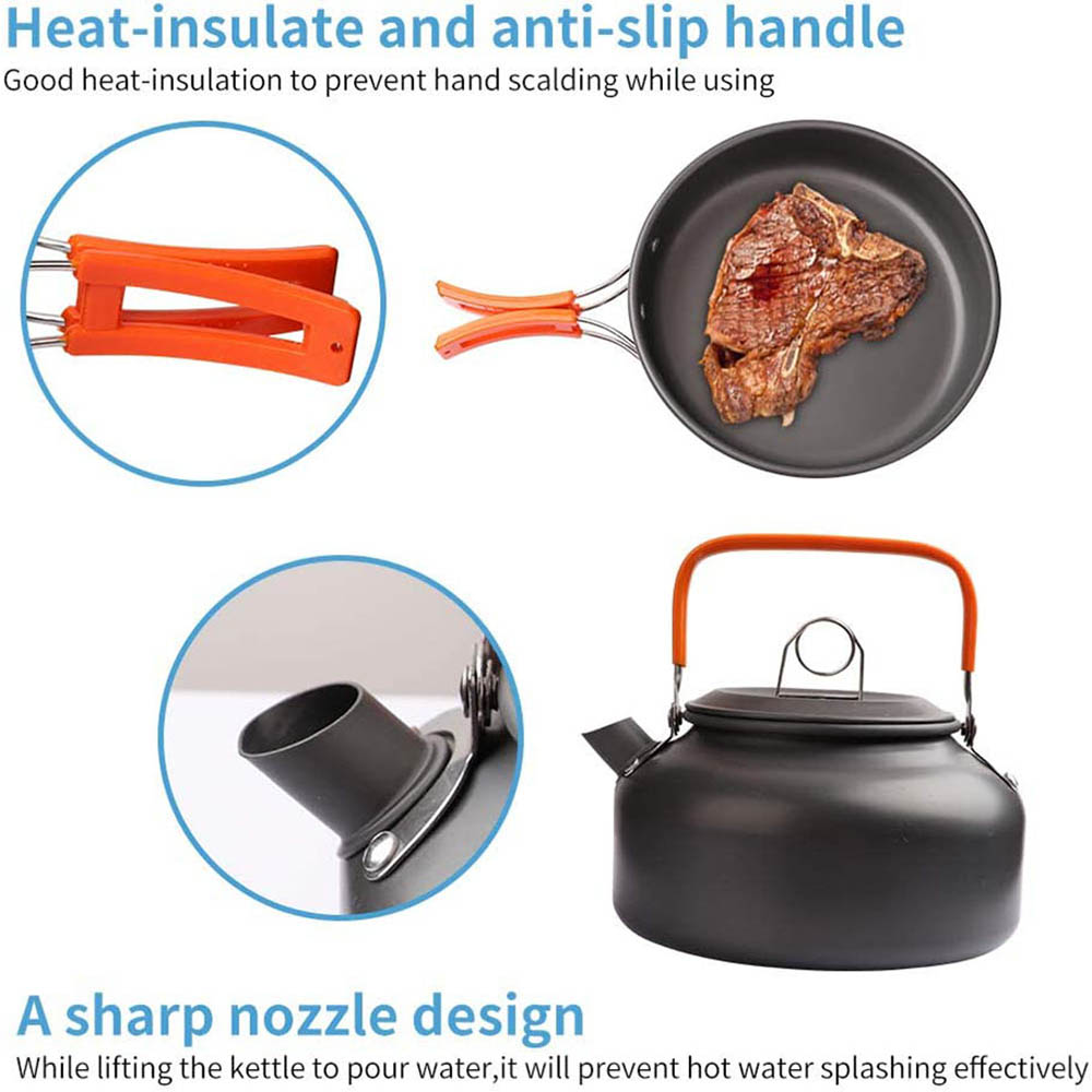 1pcs/1set Camping Cookware Kit - Outdoor Camping Kitchen Table 评论和价格