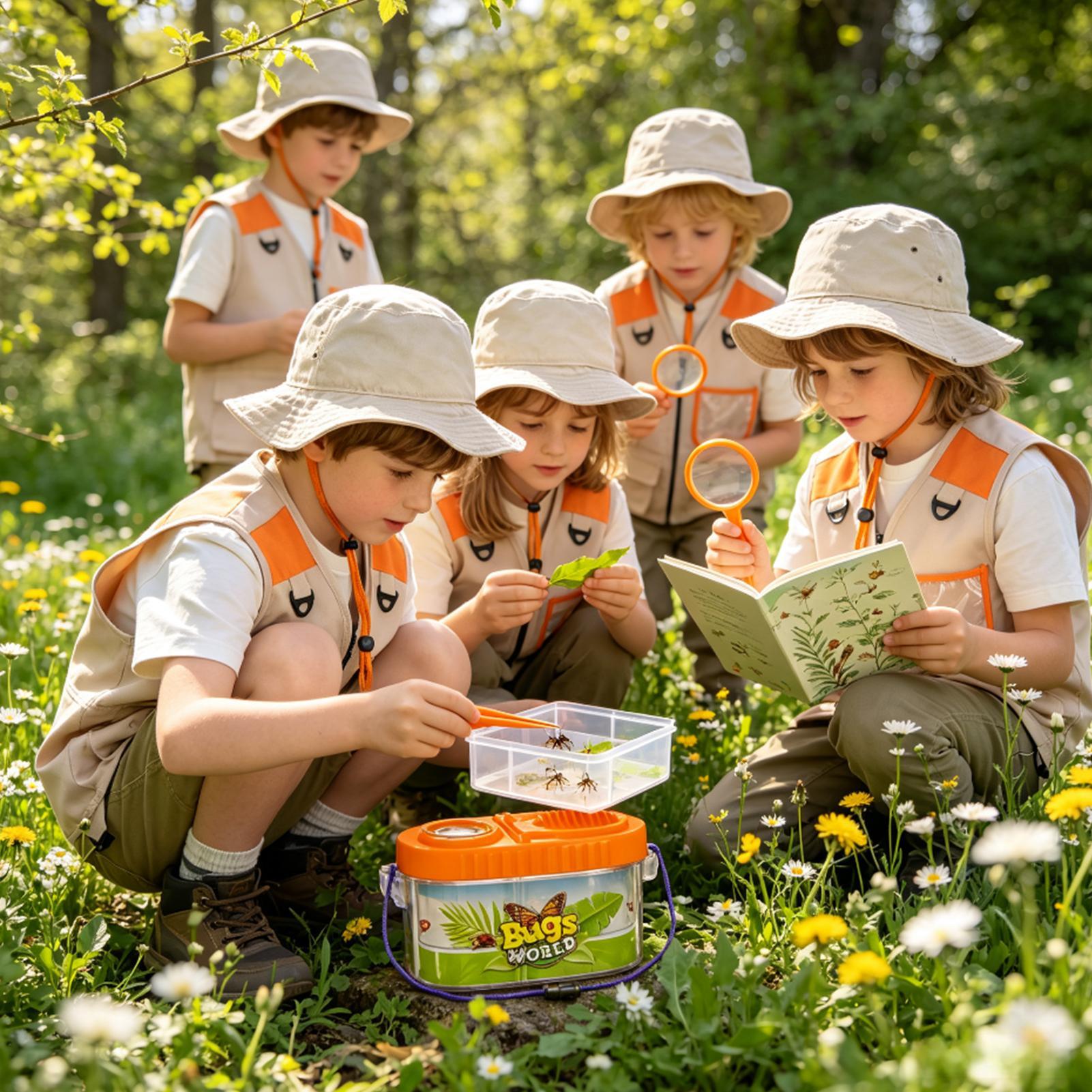 Kids Adventure Kit With Magnif - Outdoor Camping Kids Activities 评论和价格