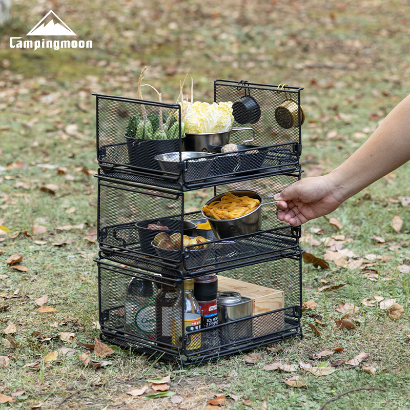 CAMPINGMOON CK-23BK Folding Ha - Outdoor Camping Folding Storage Box 评论和价格