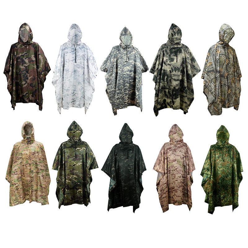 3 in 1 Raincoat Backpack Rain  - Outdoor Camping Mat Waterproof 评论和价格
