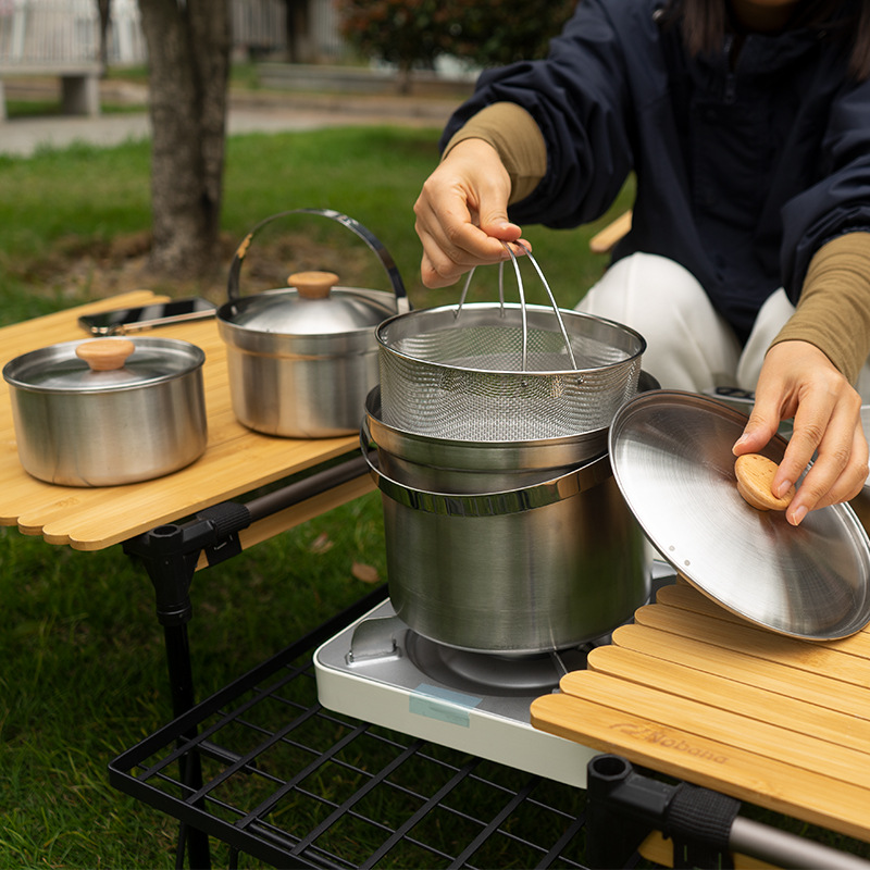 NOBANA Newest Outdoor Stainles - Outdoor Camping Kitchen Table 评论和价格