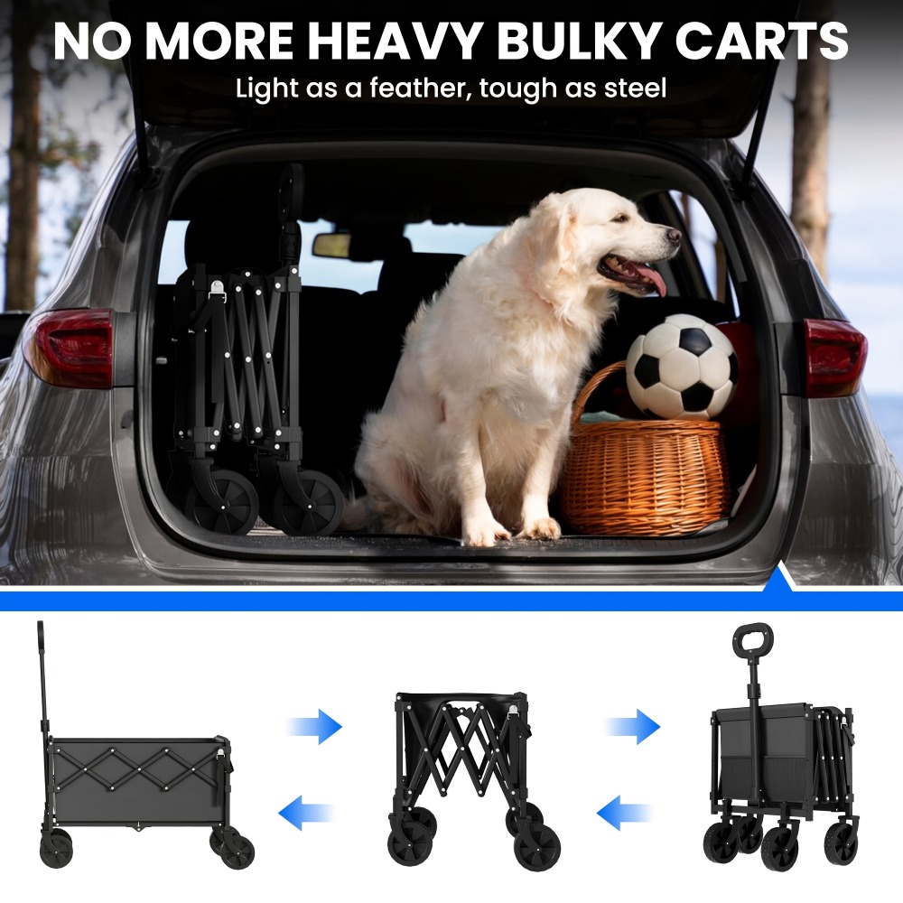 Folding Garden Cart 360 lbs Ca - Outdoor Y Camping 评论和价格