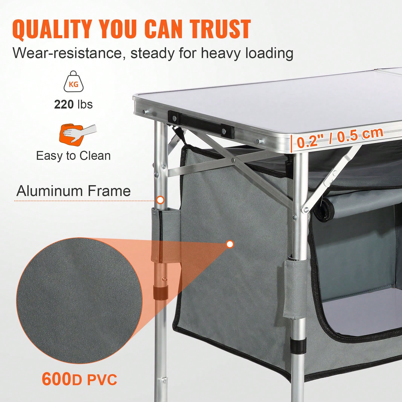 Quick‑Set‑Up Folding Camping K - Outdoor Camping Kitchen Table 评论和价格