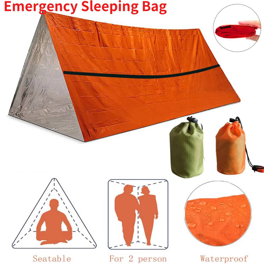 Portable Waterproof Emergency  - Outdoor Camping Sleeping Bag 评论和价格