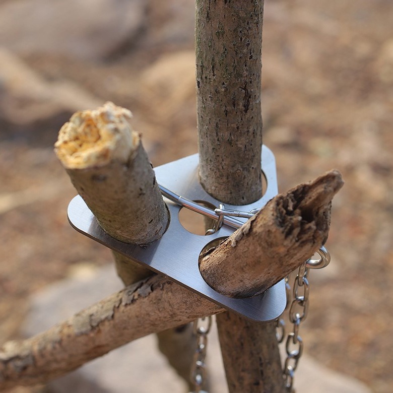 Stainless Steel Camping Tripod - Outdoor Camping Kitchen Table 评论和价格