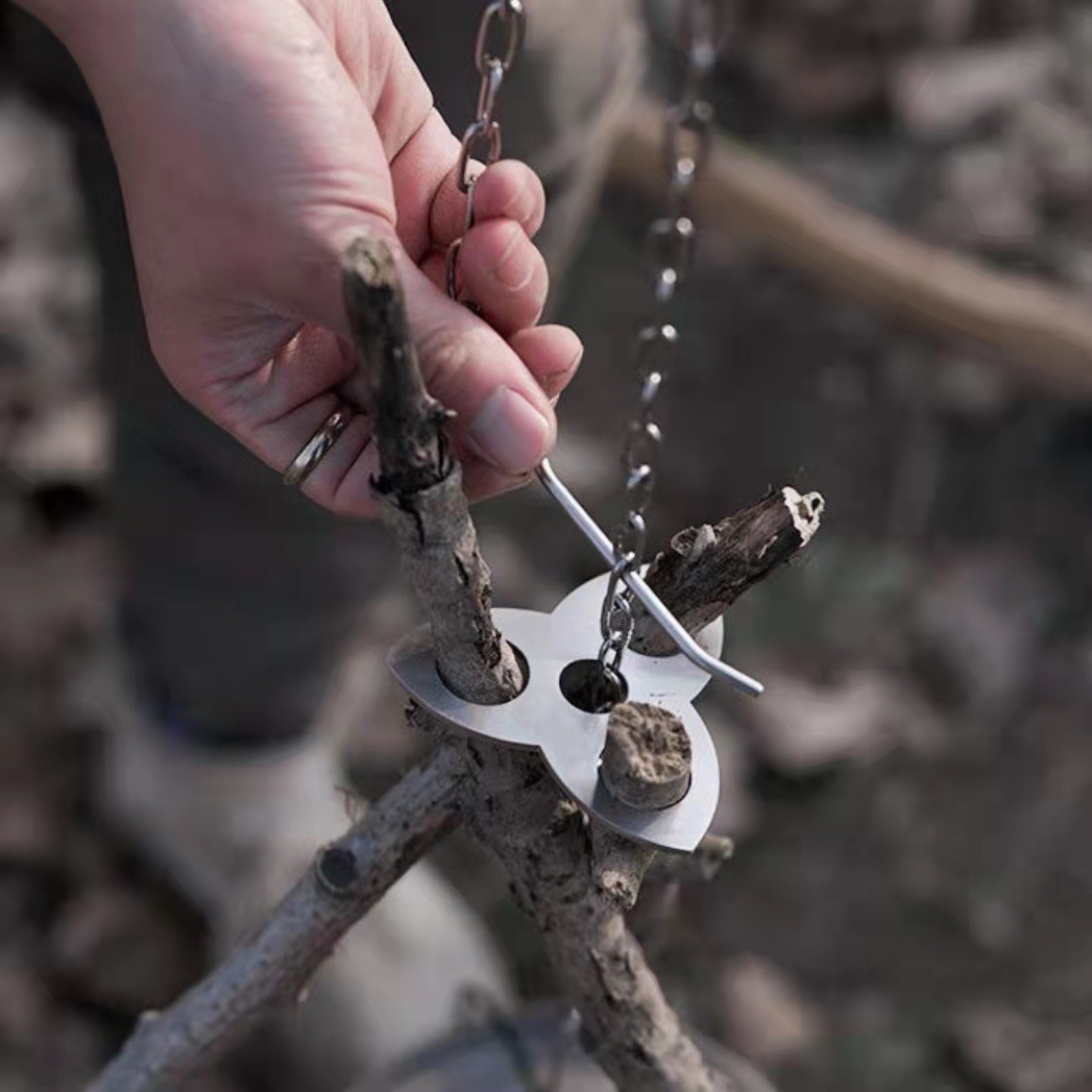 Stainless Steel Camping Tripod - Outdoor Camping Kitchen Table 评论和价格