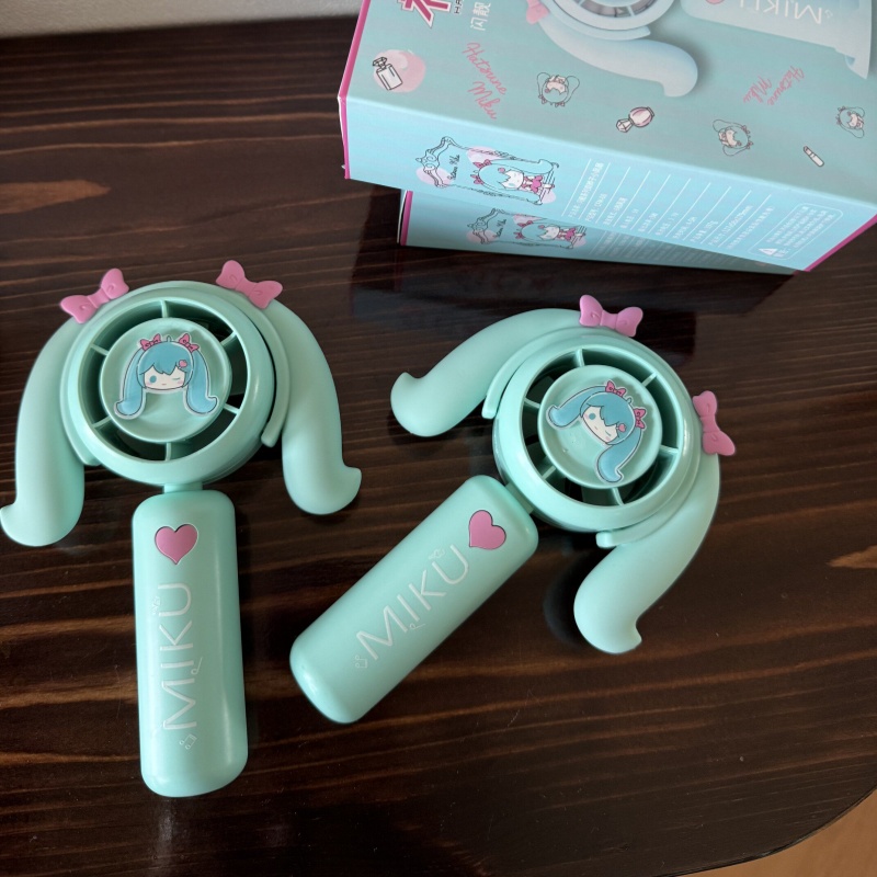 Hatsune Miku Mini Handheld Fan - Outdoor Camping Tv 评论和价格
