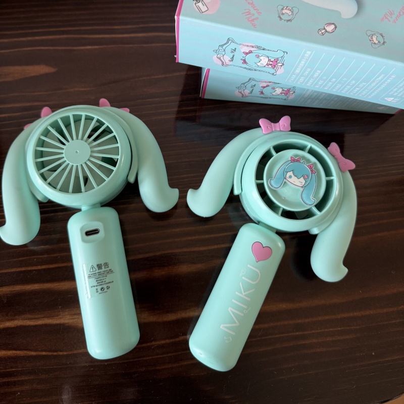 Hatsune Miku Mini Handheld Fan - Outdoor Camping Tv 评论和价格